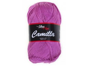 Příze Camilla  8045 fialovo-růžová  pletací a háčkovací příze, 100% bavlna