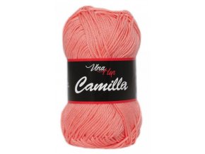 Příze Camilla  8014 lososová  pletací a háčkovací příze, 100% bavlna