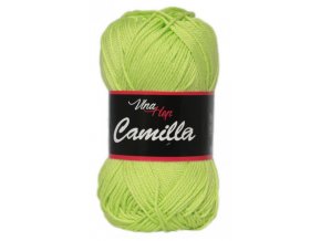 Příze Camilla 8145 ostrá zelená  PLETACÍ A HÁČKOVACÍ PŘÍZE 100% bavlna