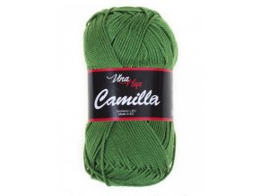 Příze Camilla 8156 zelená  PLETACÍ A HÁČKOVACÍ PŘÍZE 100% bavlna