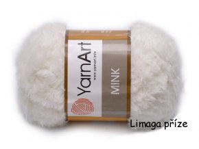Příze Mink 330 bílá  pletací a háčkovací příze, 100% polyamid