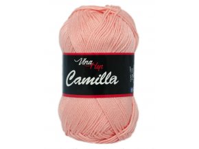 Příze Camilla 8011 pastelově oranžová  pletací a háčkovací příze, 100% bavlna