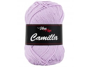 Příze Camilla 8051 pastelově fialová  pletací a háčkovací příze, 100% bavlna