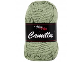 Příze Camilla 8166 světle khaki  pletací a háčkovací příze, 100% bavlna