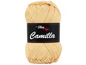 Příze Camilla 8191 světle okrová  pletací a háčkovací příze, 100% bavlna