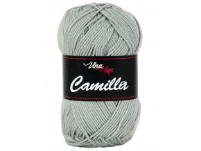 Příze Camilla 8237 šedozelená  pletací a háčkovací příze, 100% bavlna