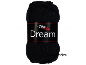 příze Dream 6401 černá  100% merino vlna PLETACÍ A HÁČKOVACÍ PŘÍZE