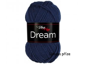 příze Dream 6409 modrá  100% MERINO VLNA PLETACÍ A HÁČKOVACÍ PŘÍZE