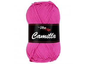 Příze Camilla 8037 tmavě růžová  pletací a háčkovací příze, 100% bavlna