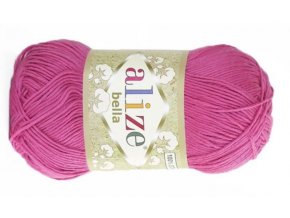 Příze Bella 489 růžová  pletací a háčkovací příze, 100% bavlna