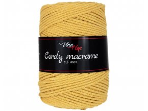 PŘÍZE Cordy Macrame 8081  PLETACÍ A HÁČKOVACÍ PŘÍZE, 100% RECYKLOVANÁ BAVLNA