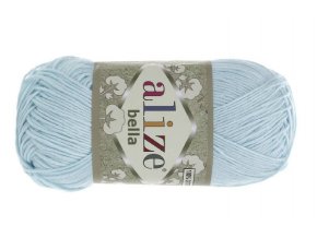 Příze Bella 514 pastelově modrá  pletací a háčkovací příze, 100% bavlna