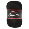 Příze Camilla 8001 černá  pletací a háčkovací příze, 100% bavlna