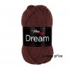 příze Dream 6407 hnědá  100% MERINO VLNA PLETACÍ A HÁČKOVACÍ PŘÍZE