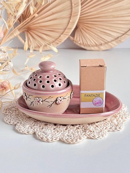 Dárková sada Rituál vnitřního klidu s pomněnkami ve starorůžové