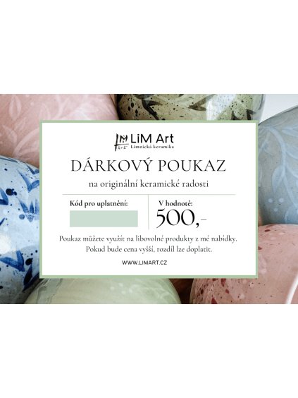 Dárkový poukaz 500,-