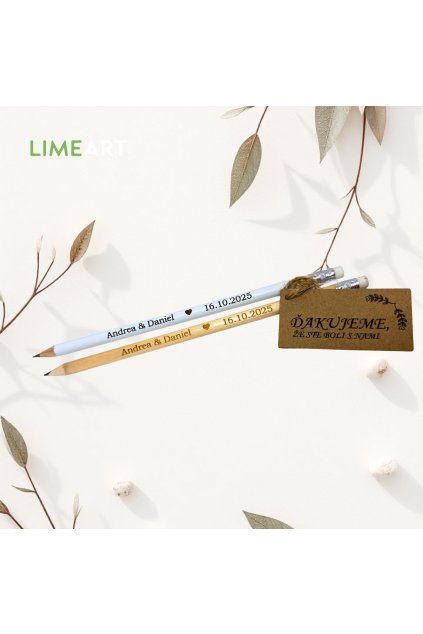 Menovky gravírované do ceruzky