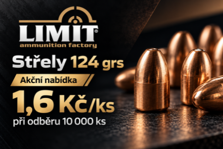 Střely LIMIT 124 grs – speciální množstevní nabídka!
