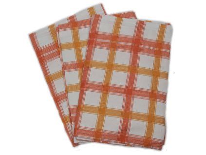 Oranžové káro - bambus  Antibakteriální, antiseptické účinky (nezapáchají)