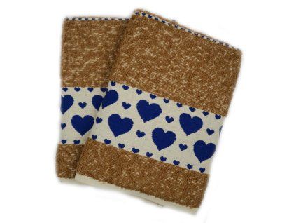 Froté modrá srdíčka - 2ks