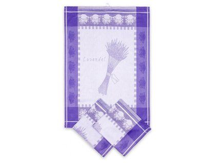 Bavlněné utěrky Trs Levandule 3 ks  Měkké a extra savé utěrky.