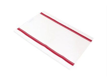 Bílo červené DUO - Bavlna / Len - 2 ks