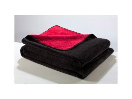 oboustranna deka cervena cerna