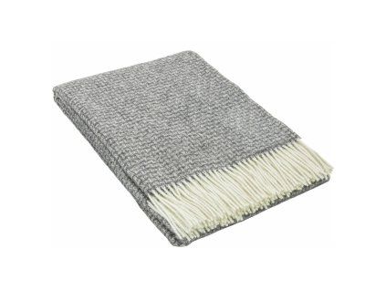 vlneny pled sedy seda