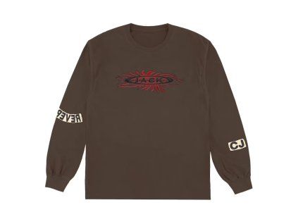 Travis Scott Reverse Jack Long Sleeve Tee Brown