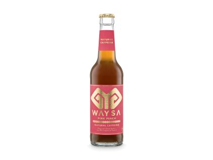 Waysa Pink Peach energetická limonáda 12 x 0,33l BIO