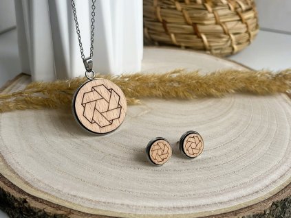 dřevěný set geom. tvar 2