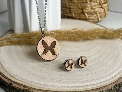 dřevěný set motýl