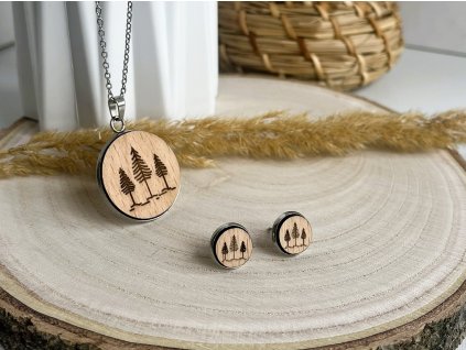 dřevěný set stromky