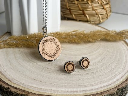 dřevěný set věnec 2