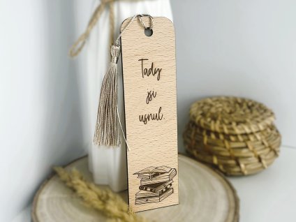 dřevěná záložka tady jsi usnul