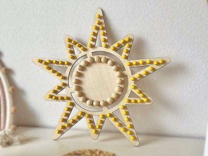 Dřevěná dekorace Sluníčko