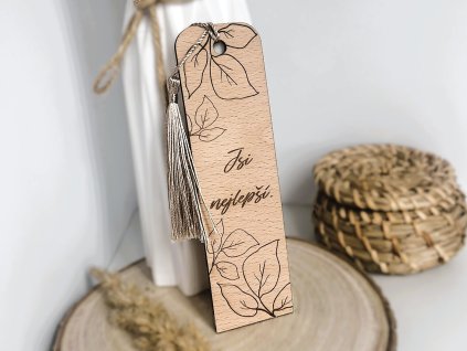 dřevěná záložka jsi nejlepší 2