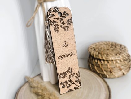 dřevěná záložka jsi nejlepší 3