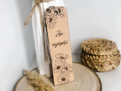 dřevěná záložka jsi nejlepší 4