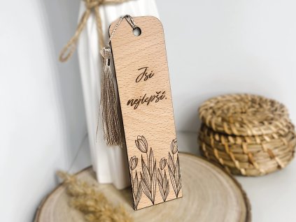 dřevěná záložka jsi nejlepší 5