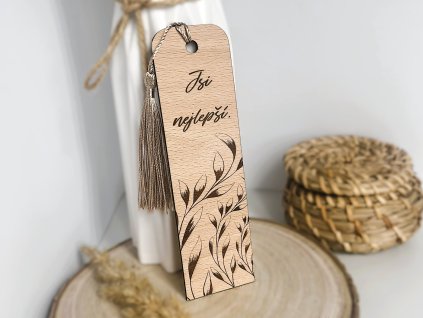 dřevěná záložka jsi nejlepší 7