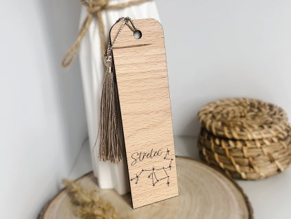 dřevěná záložka střelec