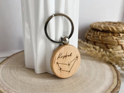 dřevěná klíčenka kozoroh hvězdy