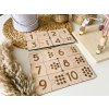 Dřevěné puzzle s čísly