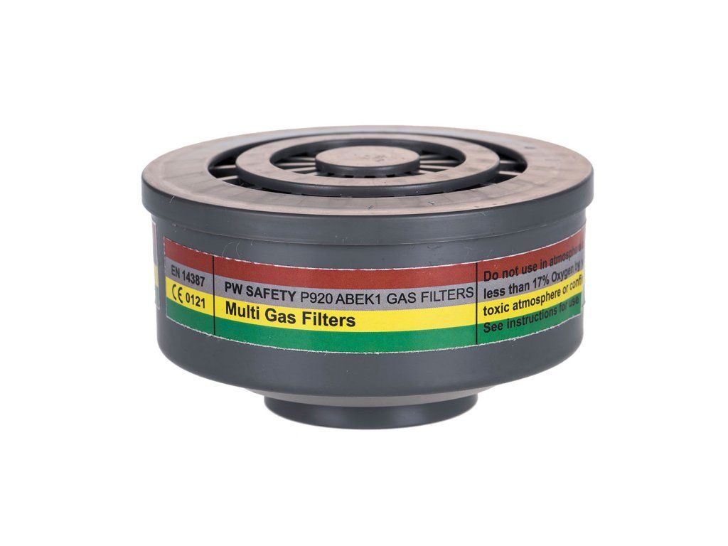 ABEK1 Gas Filter Special Thread Connection (Pk4) (Farba Grey)