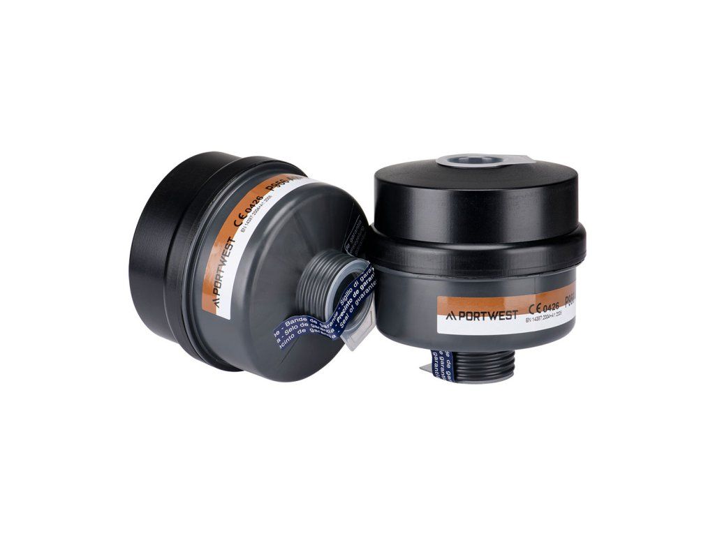 A2P3 Combination Filter Universal Thread (Pk4) (Farba Black)