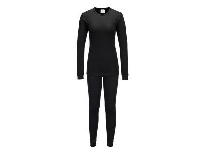 Womens Thermal Base Layer Set (Farba Black, Veľkosť L)