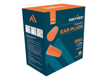 Ear Plug Dispenser Refill Pack (500 Pairs) (Farba Orange)