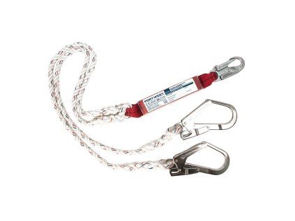 Double 1.8m Lanyard With Shock Absorber (Farba White)