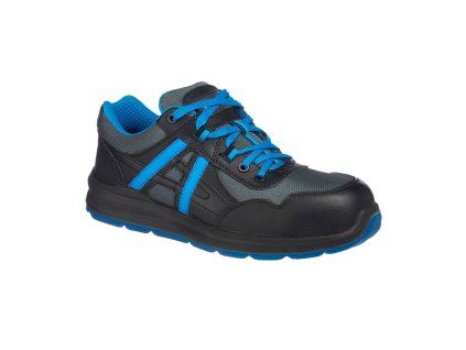Composite Leather and Mesh Trainer S1P SRC (Farba Black/Blue, Veľkosť 36)